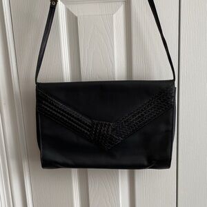 Vintage Elegant Black Women's Shoulder Bag